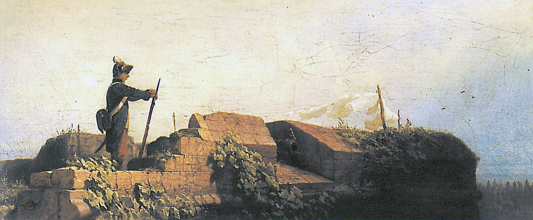 Auf dem Bastion - Carl Spitzweg