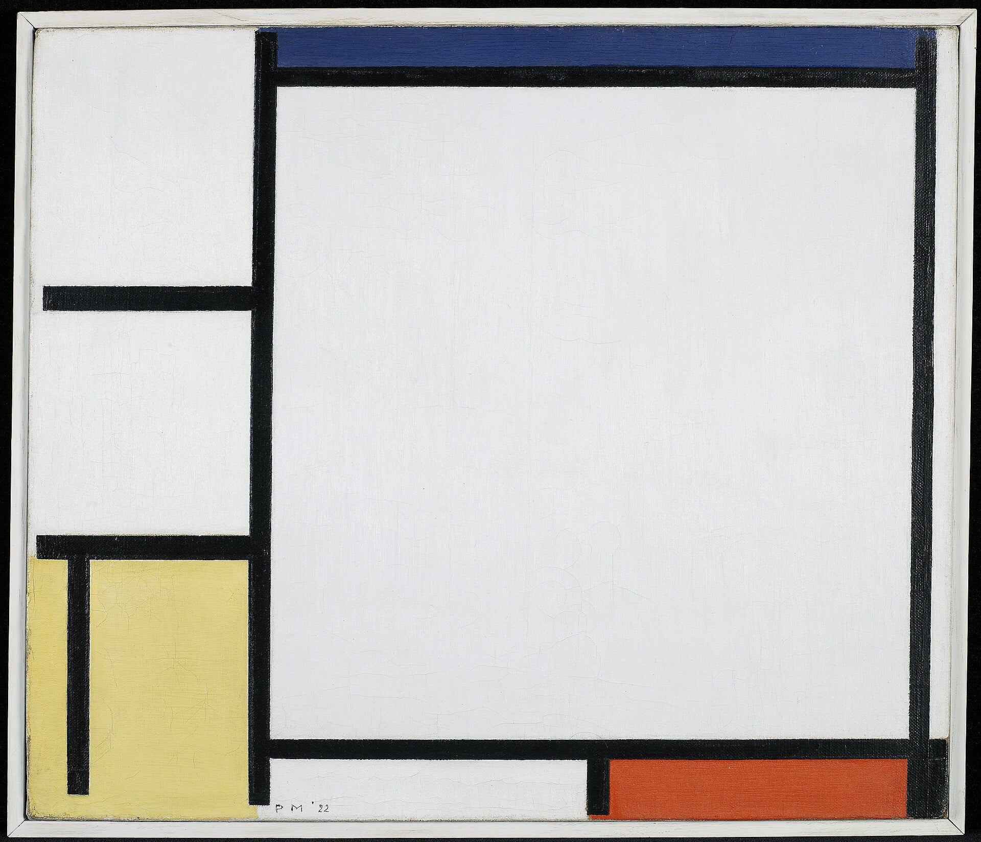 Komposition mit Blau, Rot, Gelb und Schwarz - Piet Mondrian