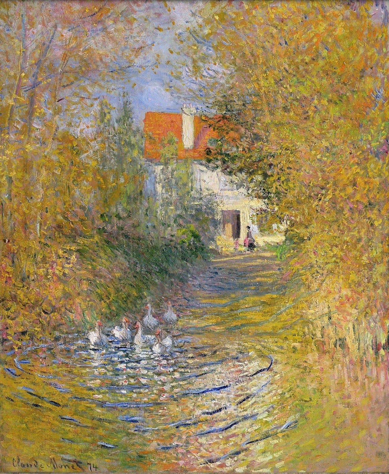 Die Gänse - Claude Monet