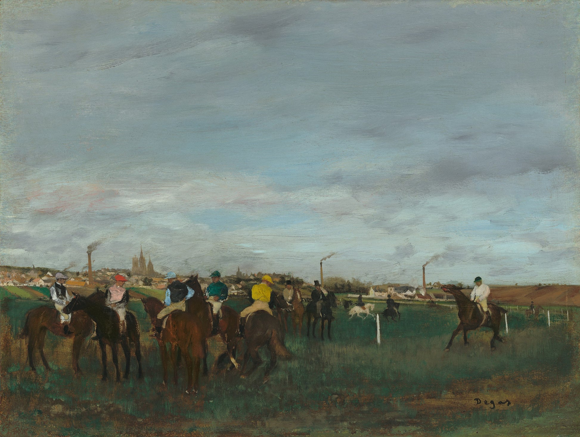 Die Rennen - Edgar Degas