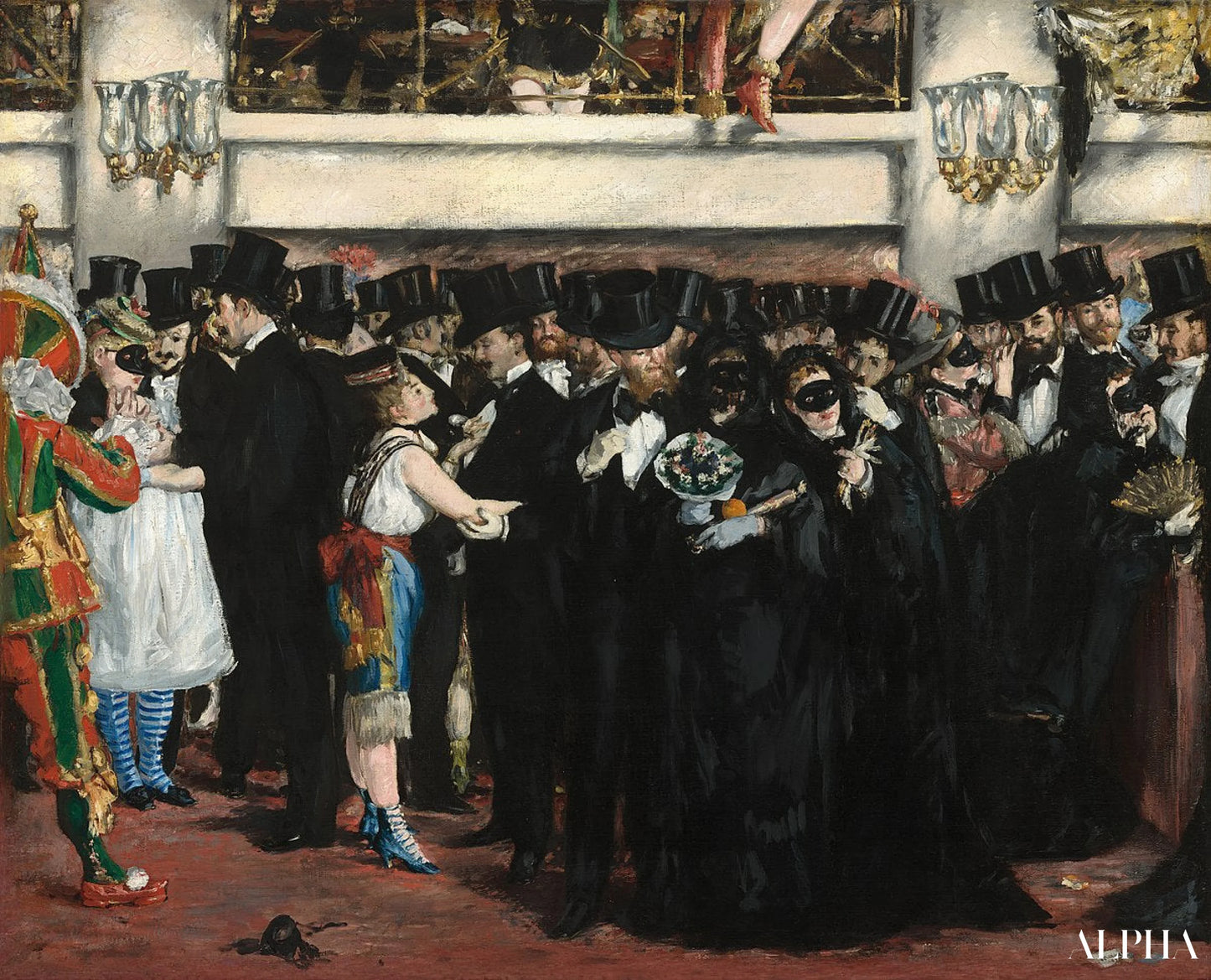 Bal masqué à l'opéra - Edouard Manet - Reproductions de tableaux et peintures haut de gamme