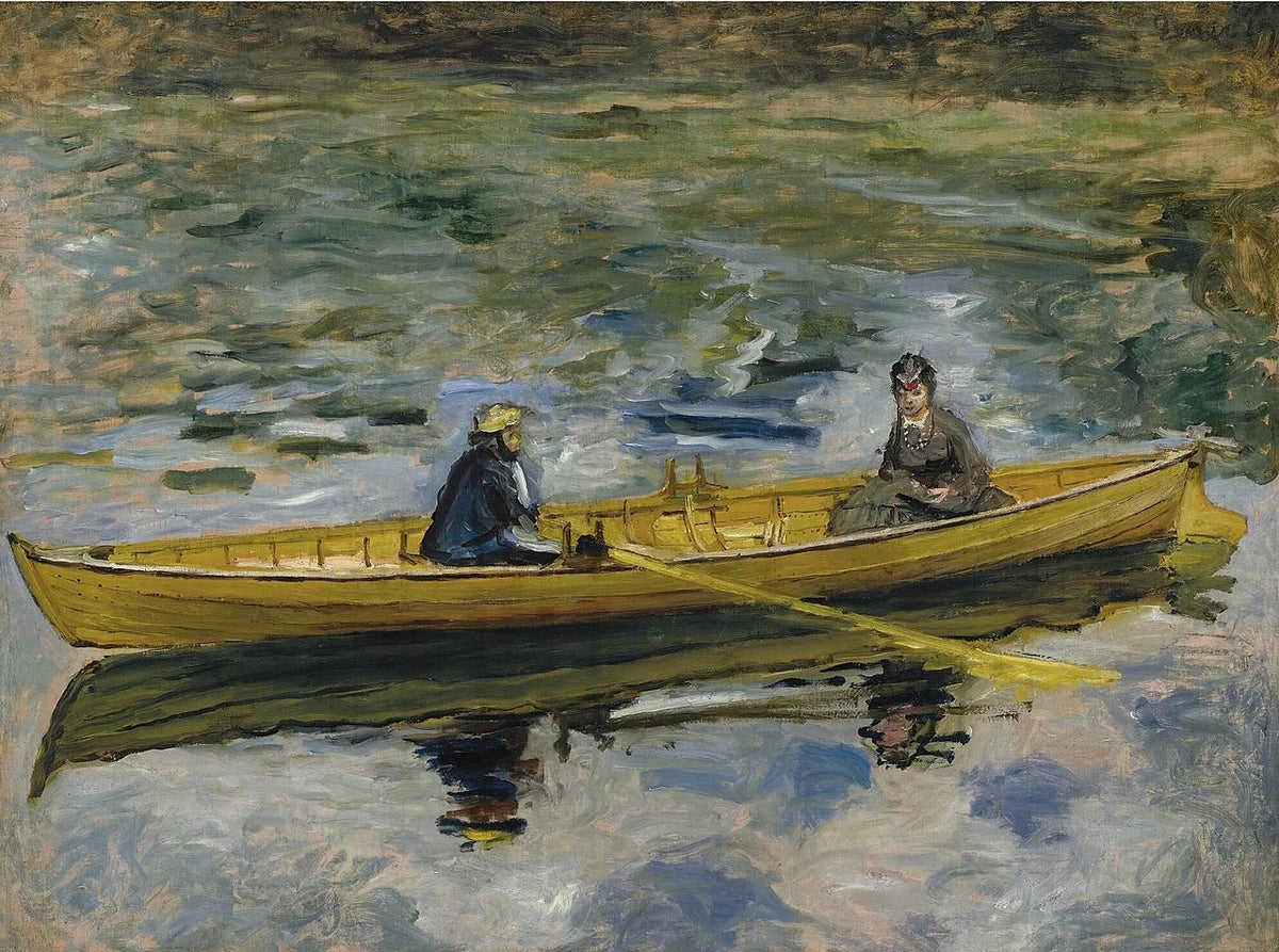 Claude Monet et Madame Henriot peints par Pierre-Auguste Renoir