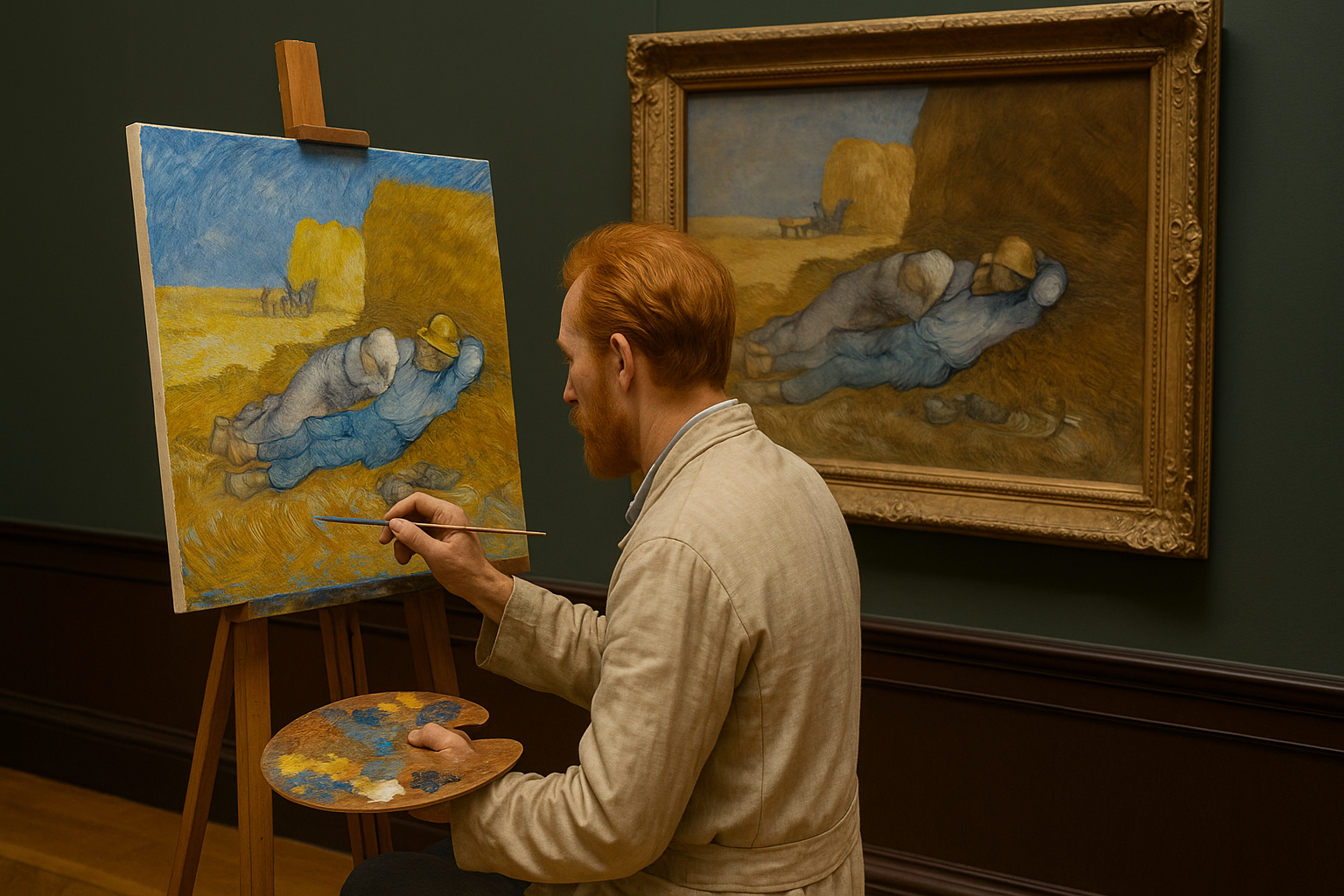 Van Gogh Die Siesta: Wenn die ruhige Bauernruhe zum ewigen Kunstwerk wird