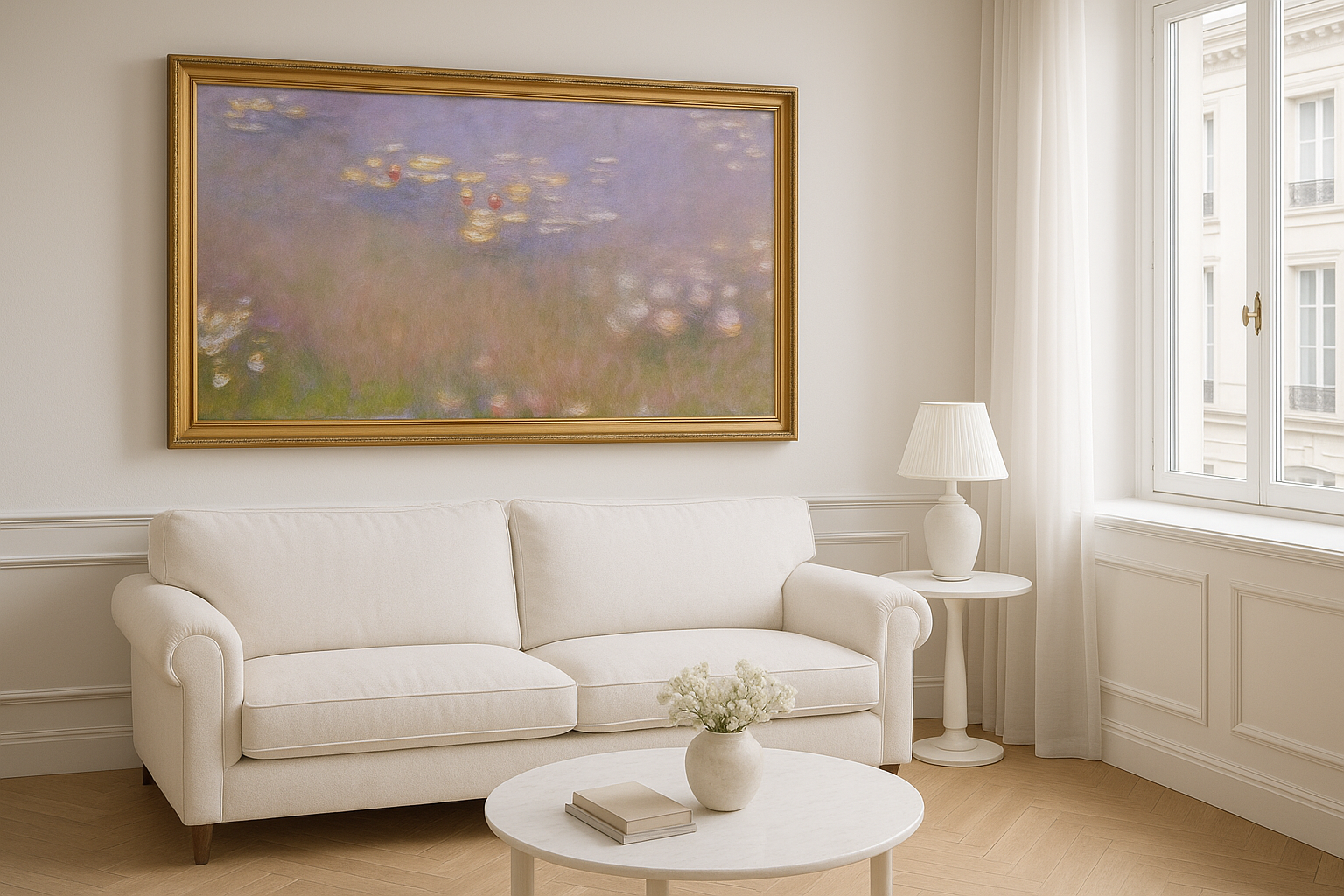 Wo einen Monet aufhängen? Wohnzimmer, Schlafzimmer, Büro... Der vollständige Leitfaden