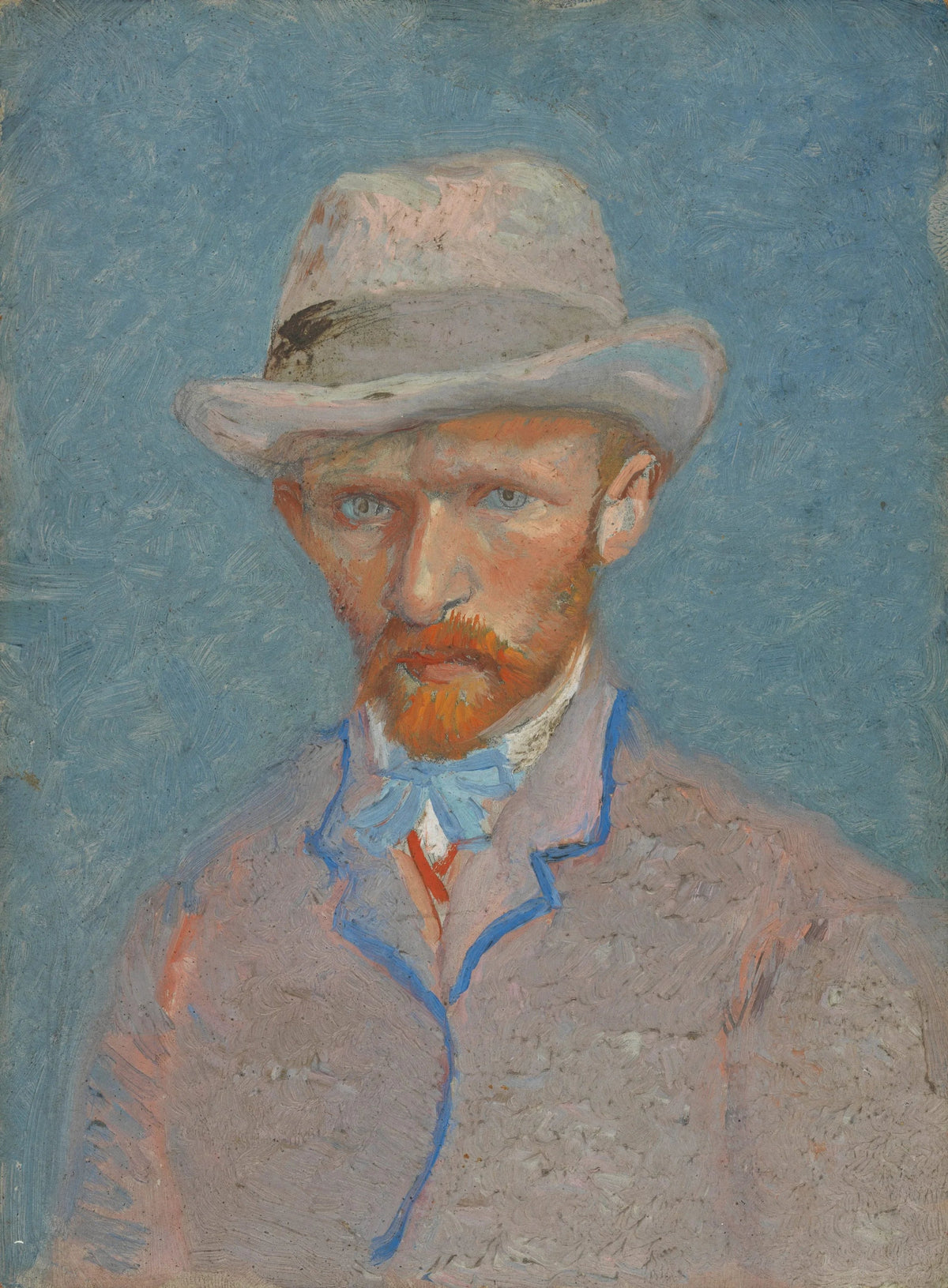 Vincent van Gogh, Autoportrait au chapeau de feutre gris, 1887