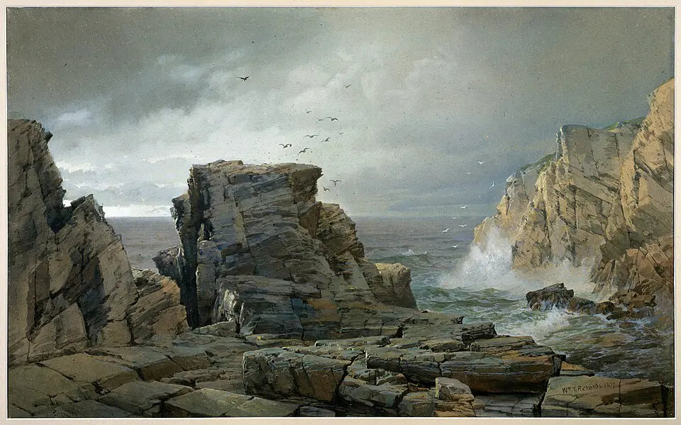 Une côte rocheuse, 1877 — William Trost Richards