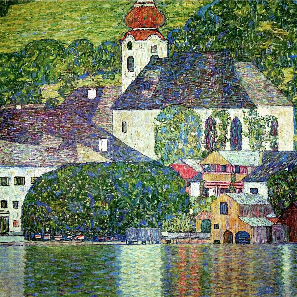 Gustav Klimt, Église d’Unterach sur l’Attersee, 1915-1916