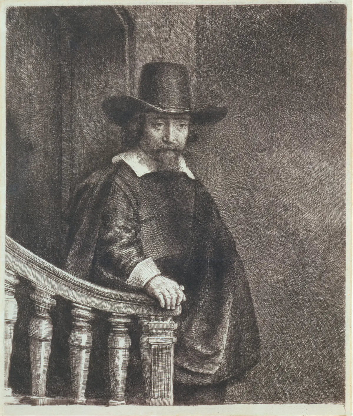 Portrait peint d’Ephraim Bueno par Rembrandt, vers 1645-1647