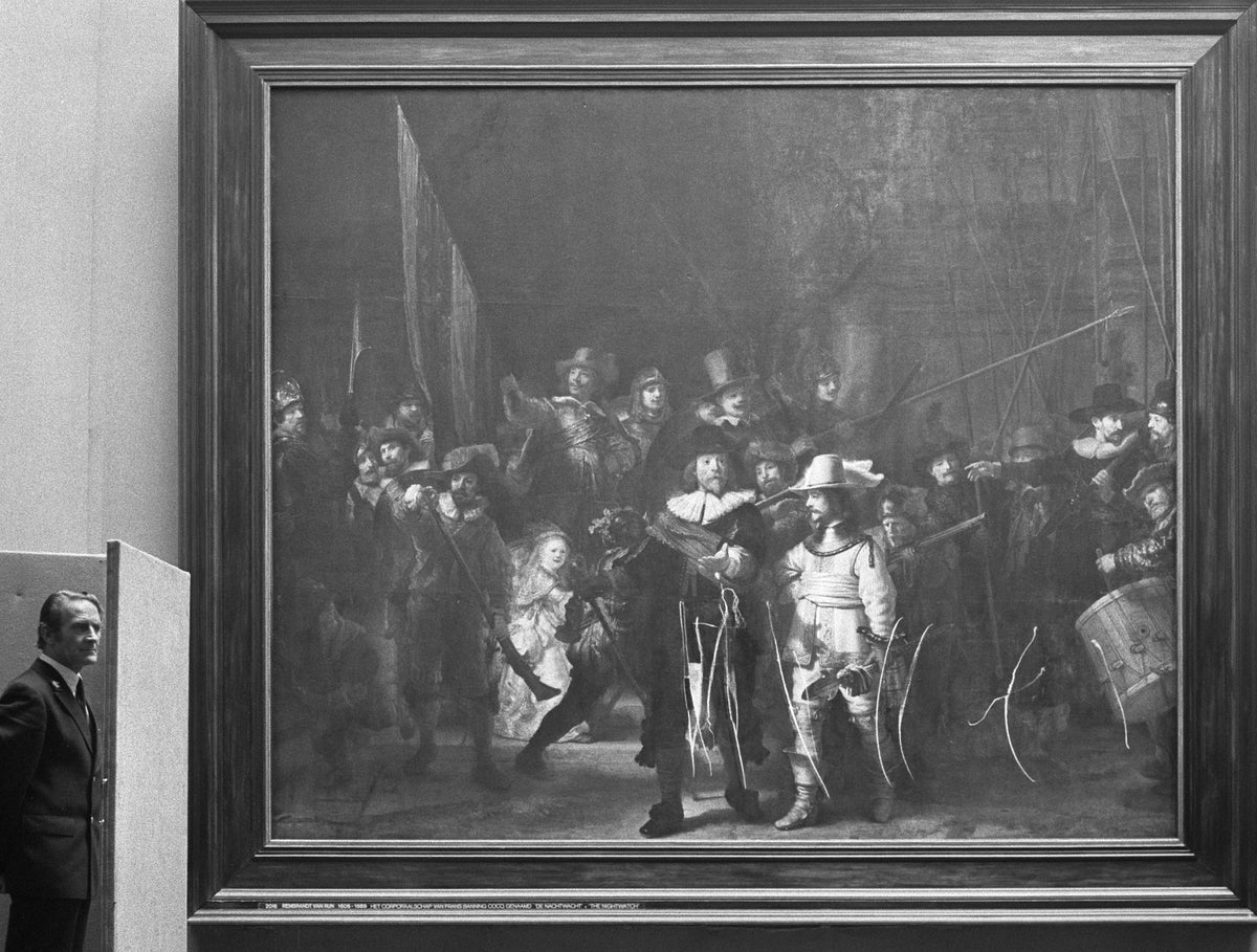 La Ronde de nuit après l’attaque au couteau de 1975