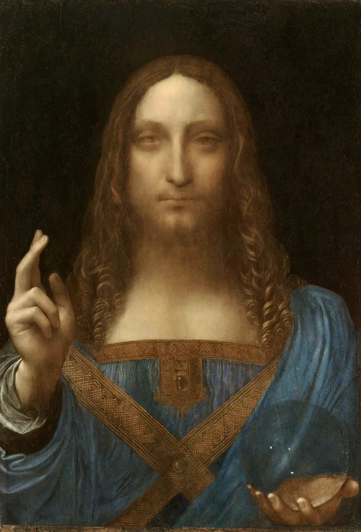 Salvator Mundi attribué à Léonard de Vinci, vers 1500