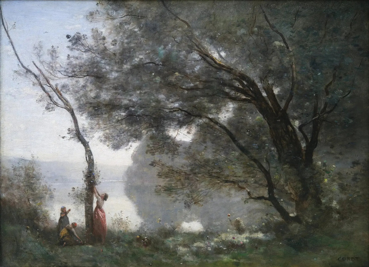 Souvenir de Mortefontaine - Jean-Baptiste Camille Corot image 1 tableau peint à l’huile sur toile