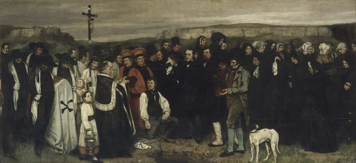 Un enterrement à Ornans de Gustave Courbet — 100 tableaux de deuil et de mélancolie