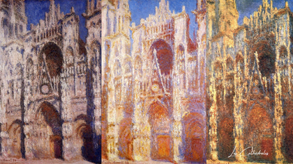 Reproductions de Tableaux de la Série des Cathédrales de Rouen de Claude Monet