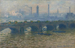 Die Waterloo-Brücke, bewölktes Wetter - Claude Monet