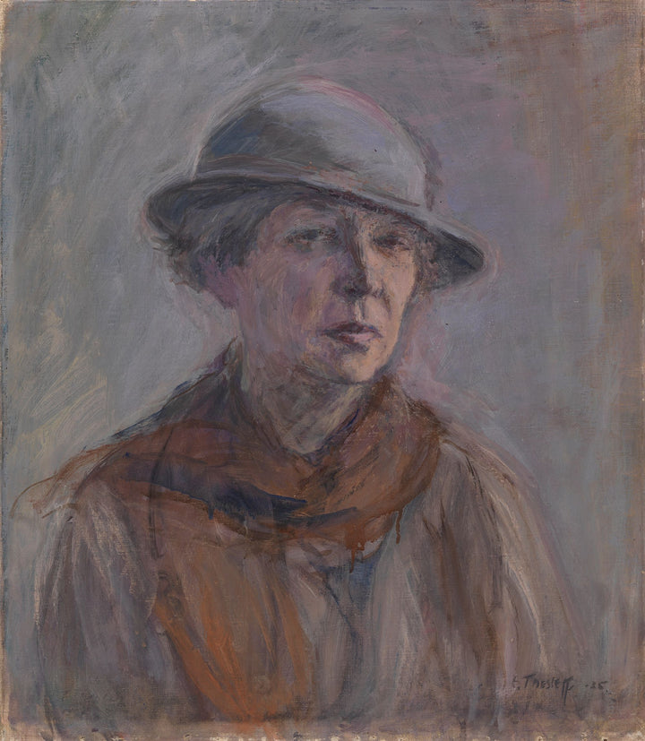 Selbstporträt mit Hut - Ellen Thesleff