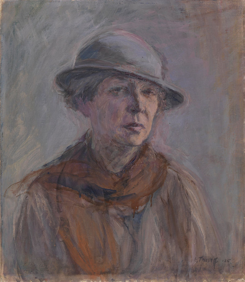 Autoportrait au chapeau - Ellen Thesleff