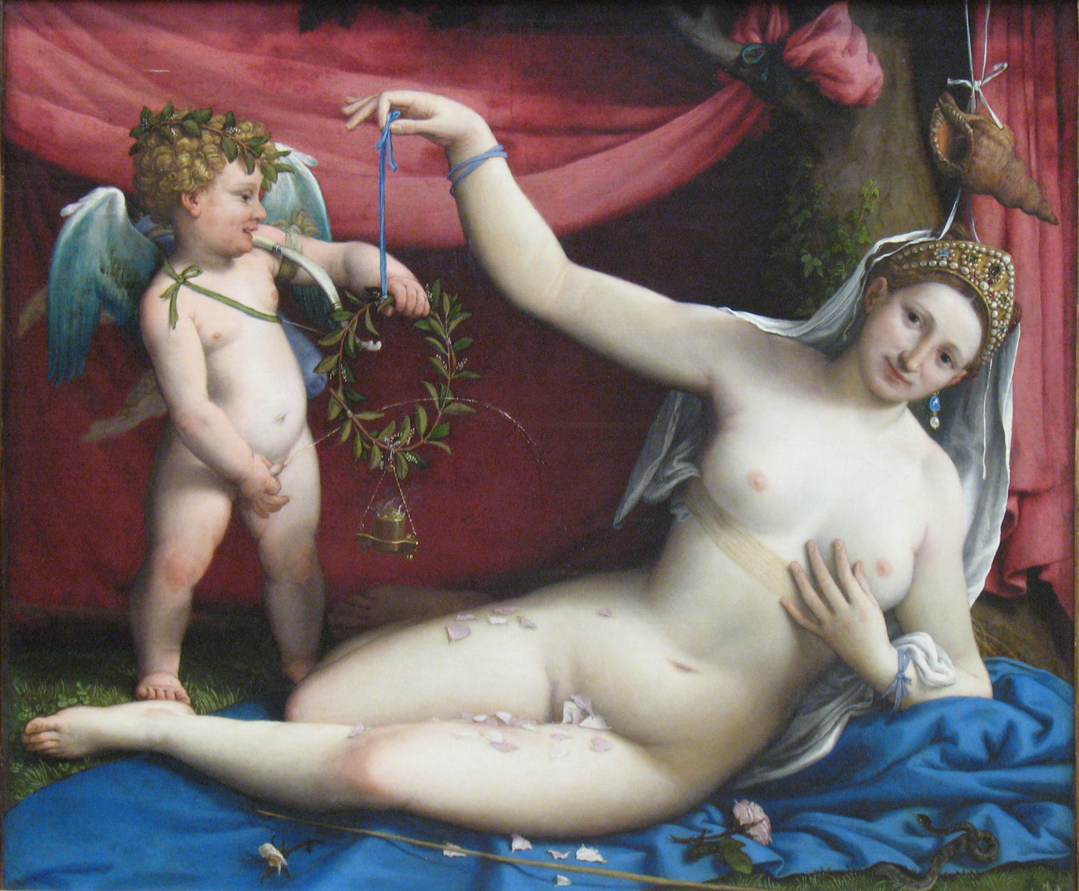 Vénus et Cupidon - Lorenzo Lotto - Alpha Reproduction