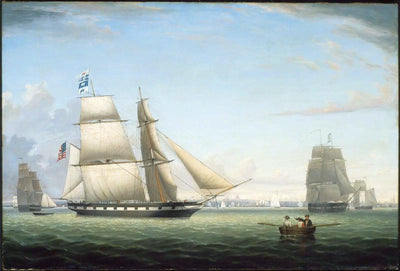 Le Brick Antelope dans le port de Boston - Fitz Henry Lane - Alpha Reproduction