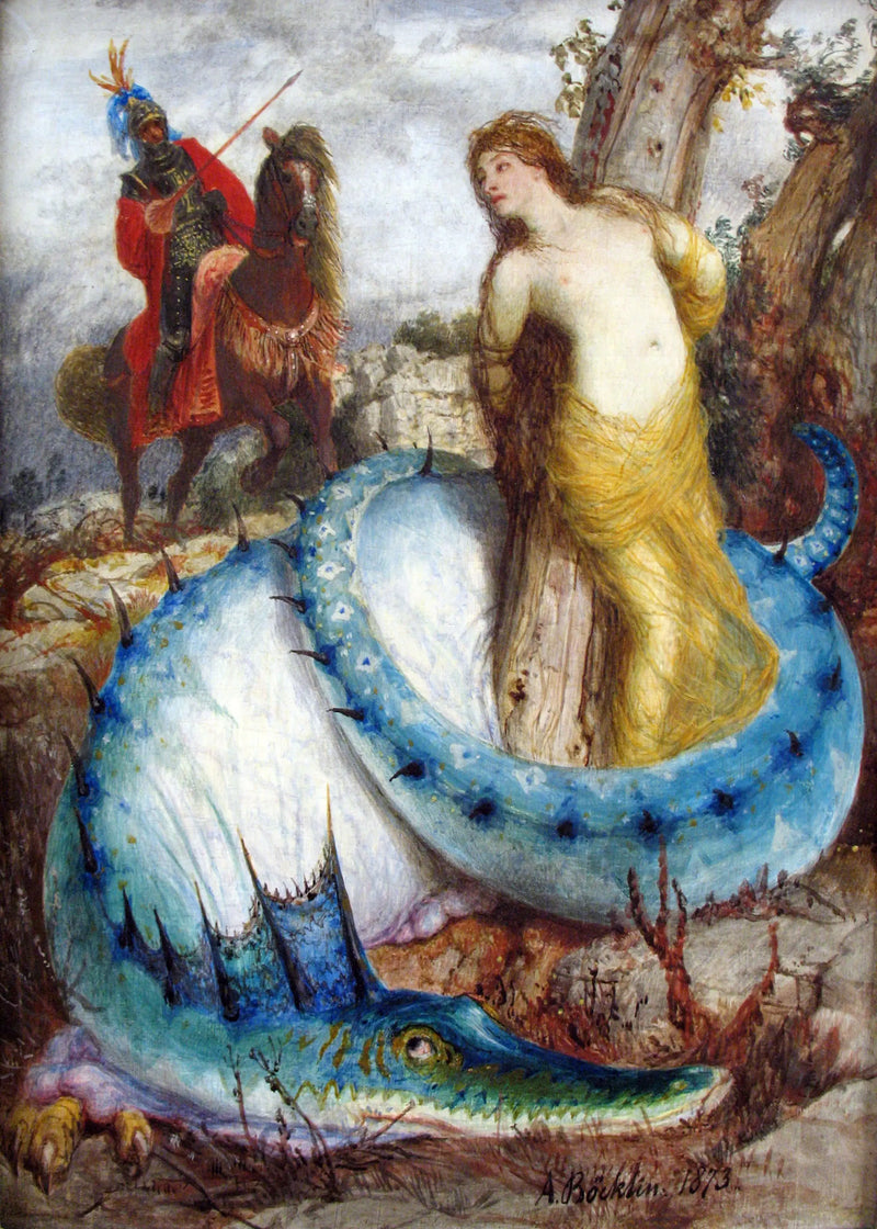 Roger befreit Angelica - Arnold Böcklin