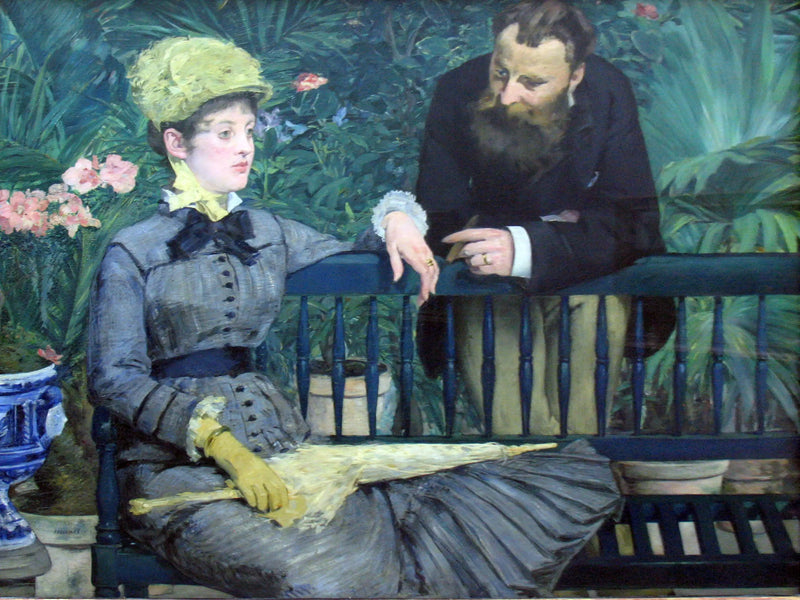 Im Gewächshaus - Édouard Manet