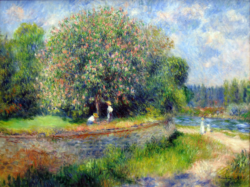 Die blühende Kastanie - Pierre-Auguste Renoir