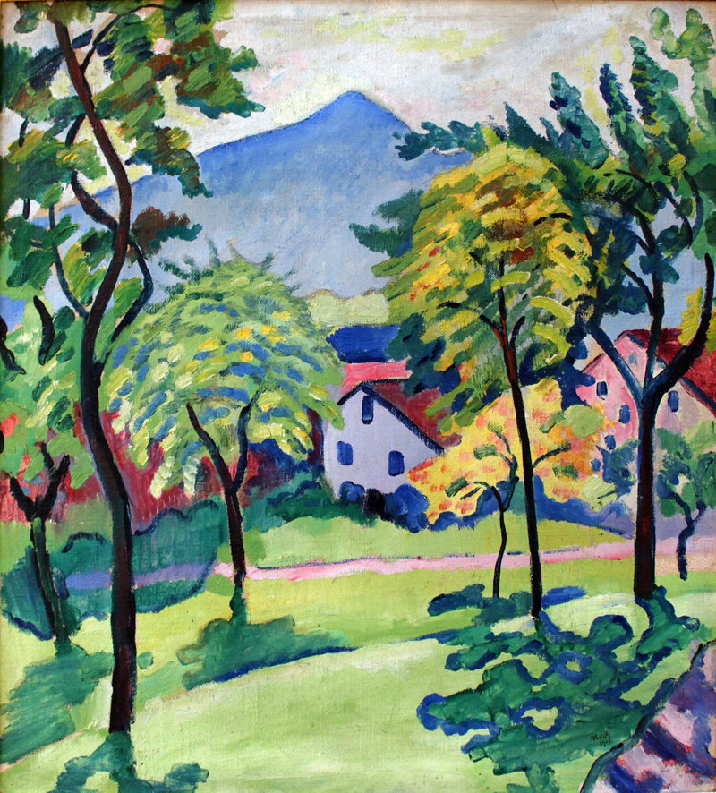 Landschaft am Tegernsee - August Macke