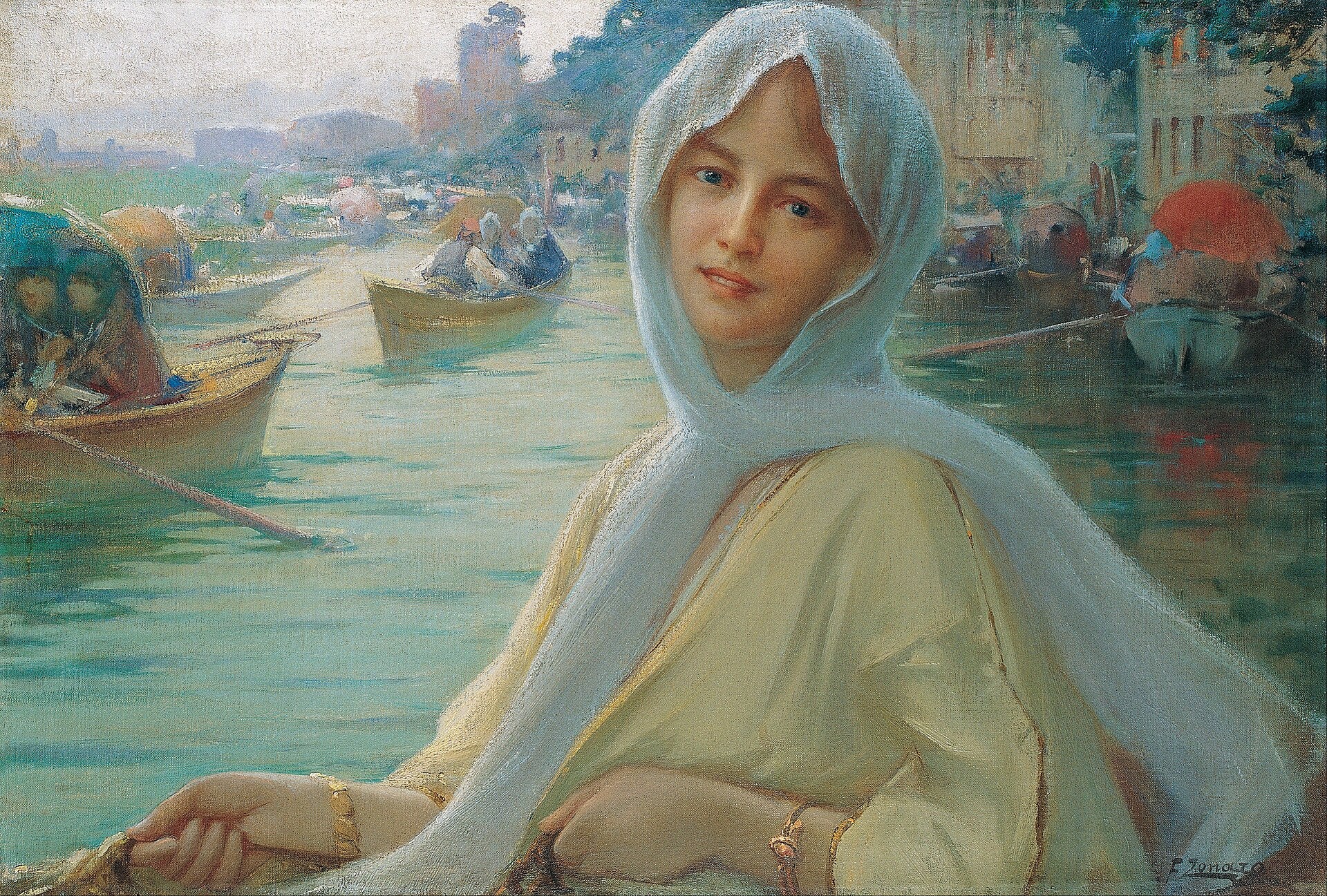 Fête à Göksu — Fausto Zonaro, vers 1900, huile sur toile