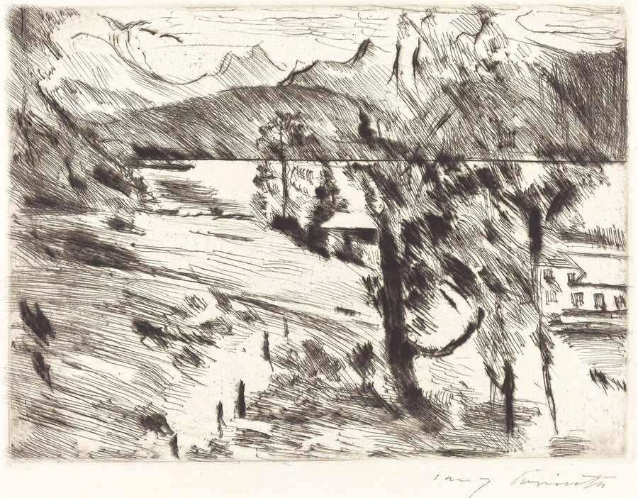 Paysage du Walchensee - Lovis Corinth