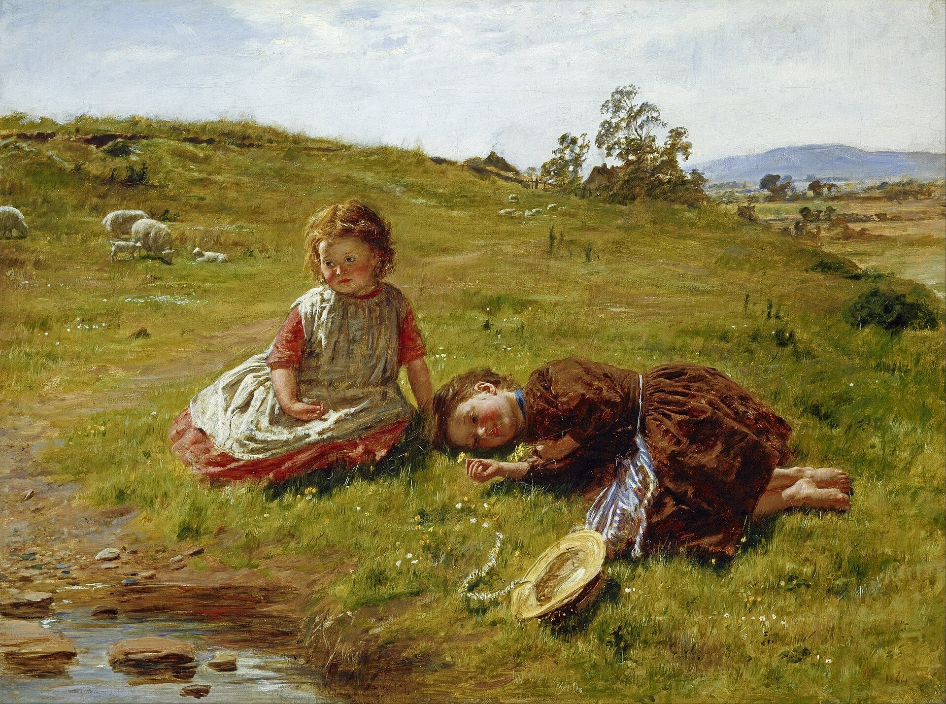 Printemps, William McTaggart, 1864, peinture à l’huile