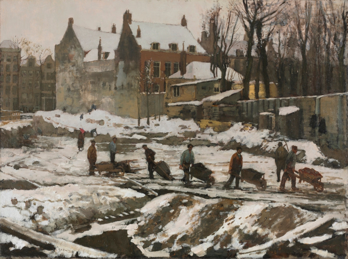 Bau in Amsterdam - George Hendrik Breitner