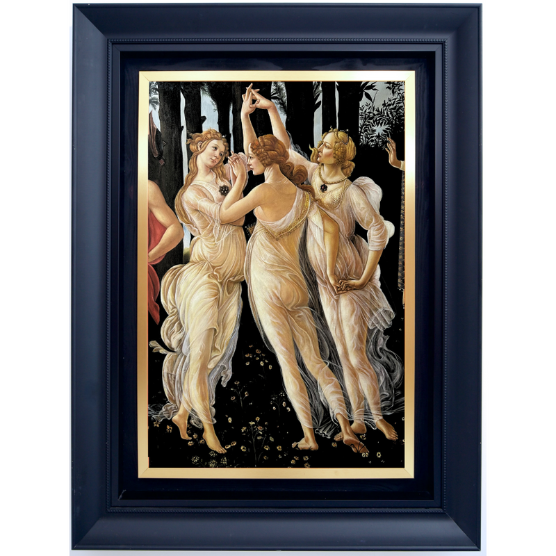 Die drei Grazien. Detail von: Der Frühling – Sandro Botticelli