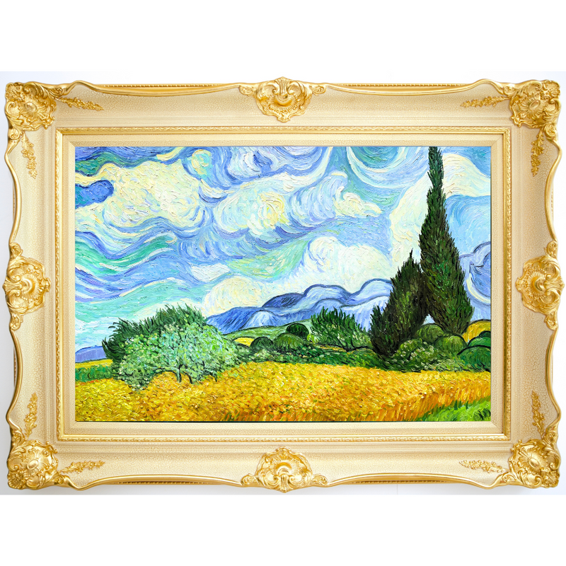 Weizenfeld mit Zypressen - Vincent van Gogh