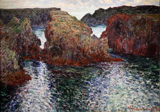 Felsen bei Port-Goulphar, Belle-Île – Monet 1886