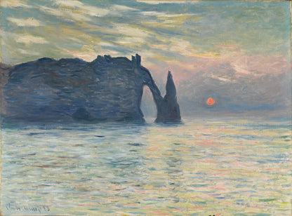 Sonnenaufgang in Étretat – Claude Monet, 1883