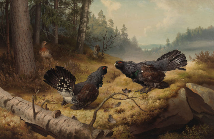 Die Großhuhnkämpfe - Ferdinand von Wright