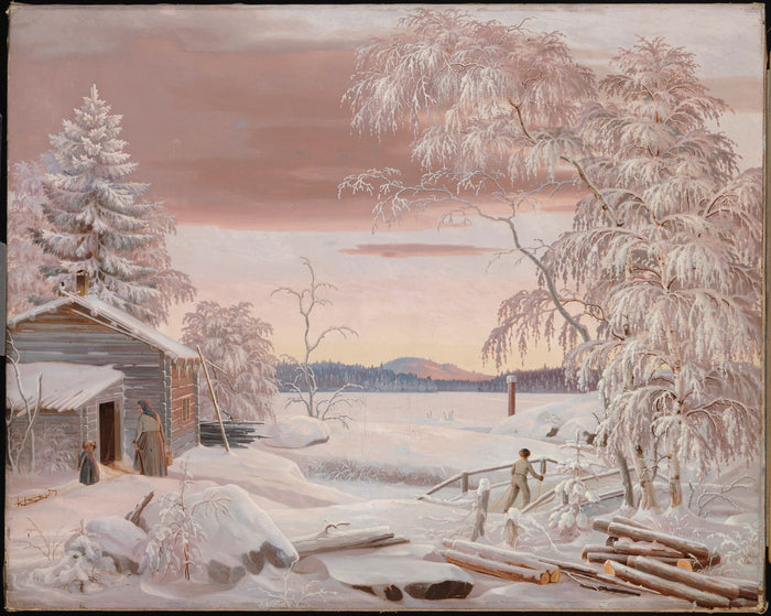 Wintersonnenuntergang in Savonia - Ferdinand von Wright