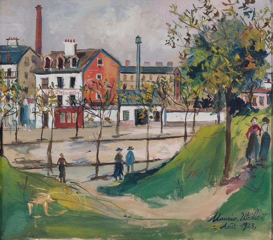 Les Fortifications à Ménilmontant (1923) - Maurice Utrillo