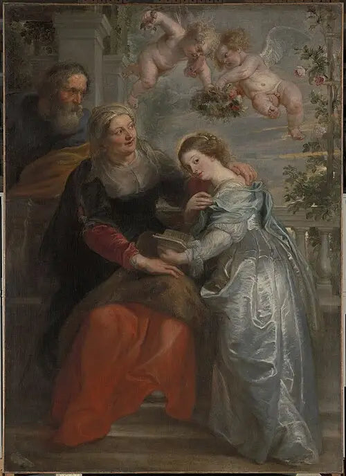 Die Erziehung der Jungfrau - Peter Paul Rubens