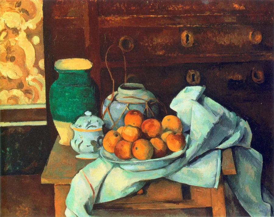 Stillleben mit Kommode - Paul Cézanne
