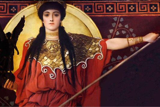 🛡️ Athene (Detail von Pallas Athene) – Gustav Klimt (um 1898)