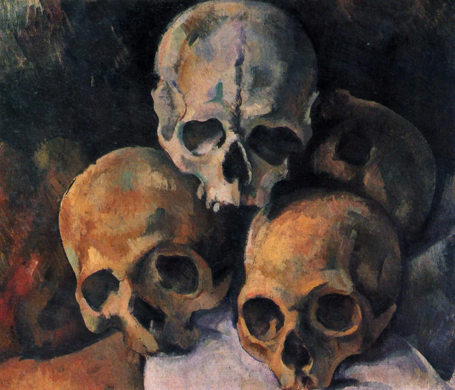 Schädelpyramide - Paul Cézanne