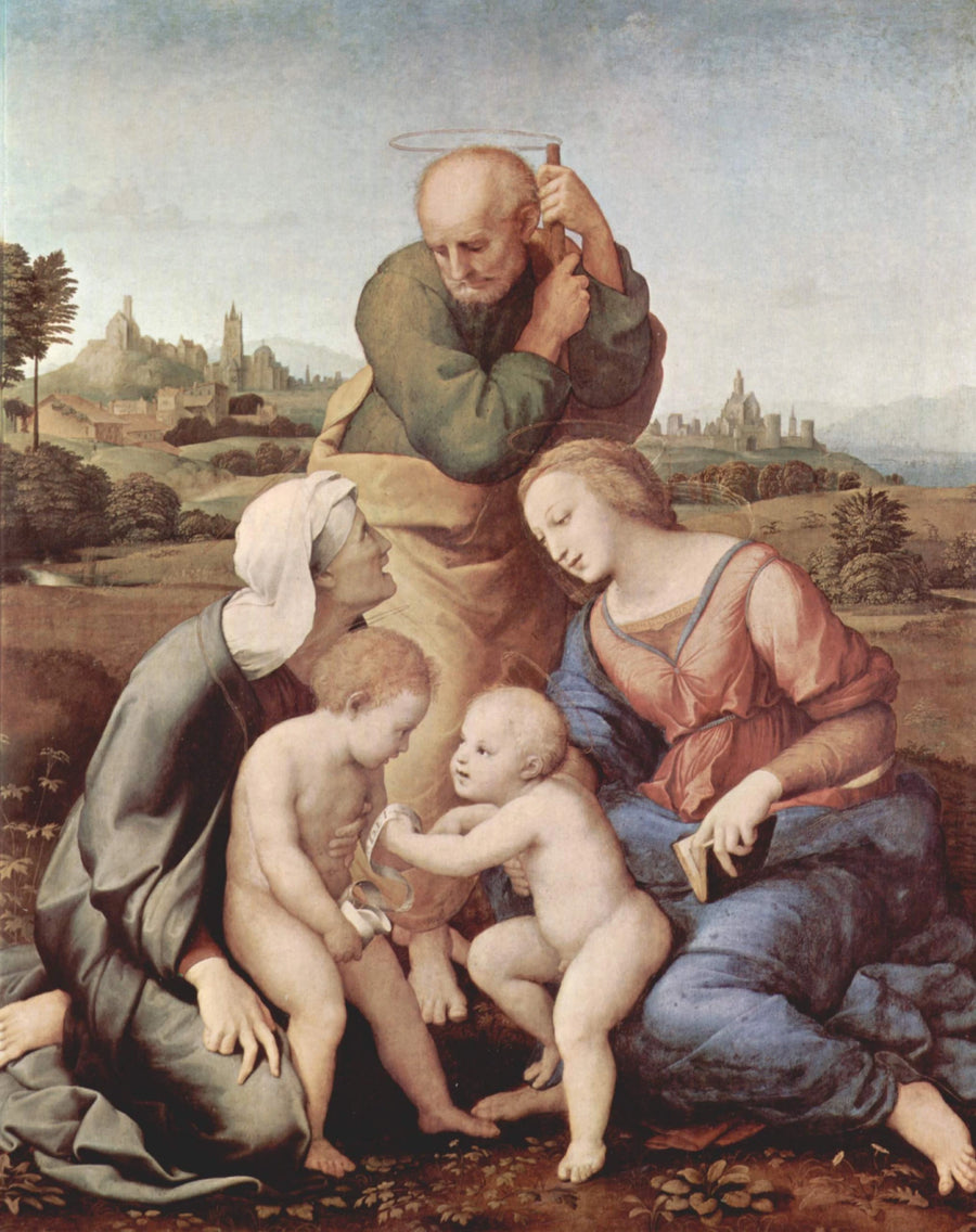 La Sainte Famille Canigiani - Raphaël Sanzio image 2 tableau peint à l’huile sur toile