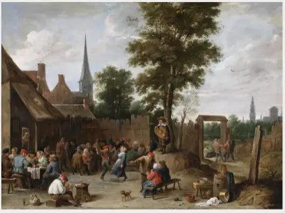 Ein Dorffest in der Nähe von Antwerpen - David Teniers der Jüngere