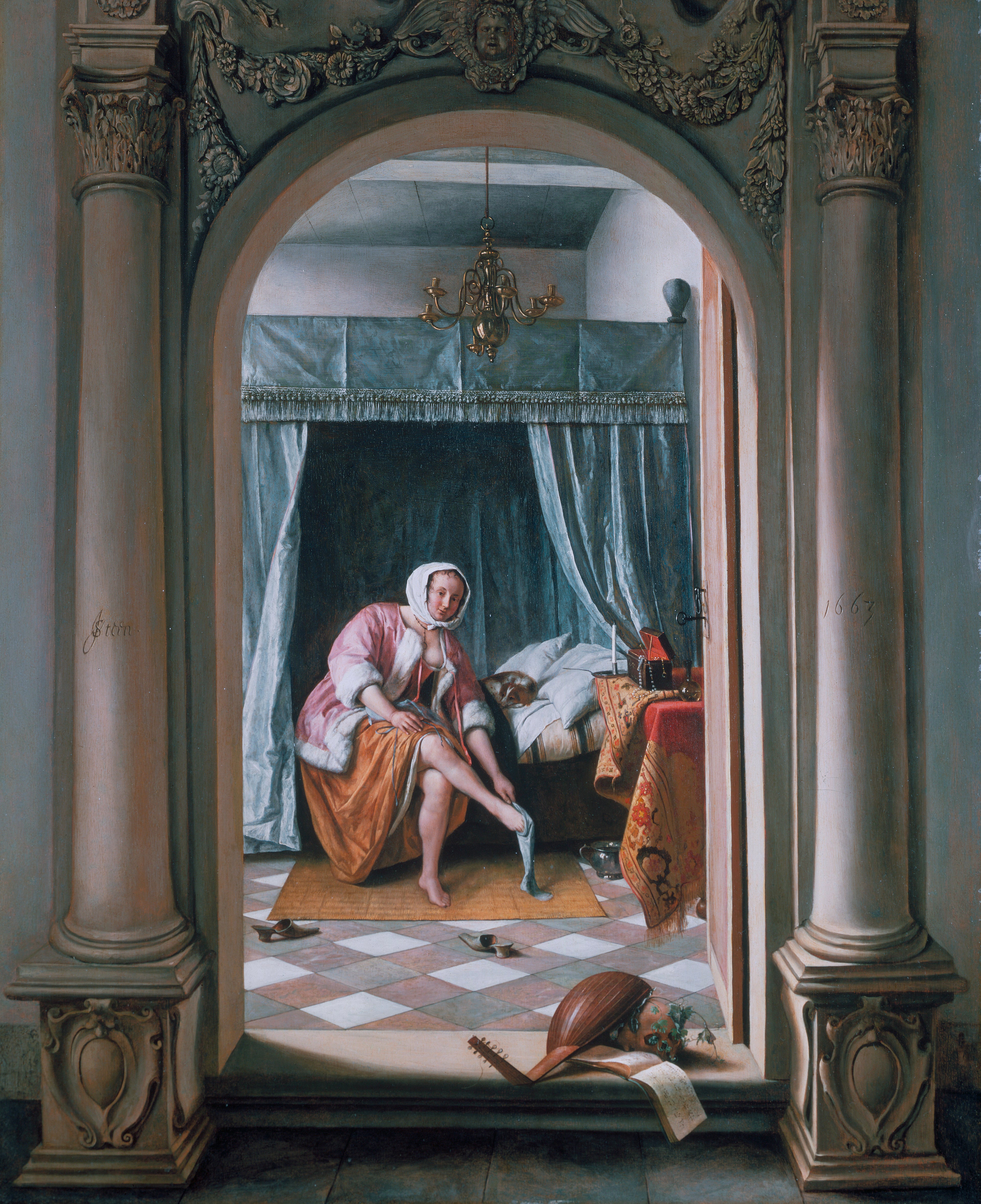 Femme à sa toilette - Jan Steen