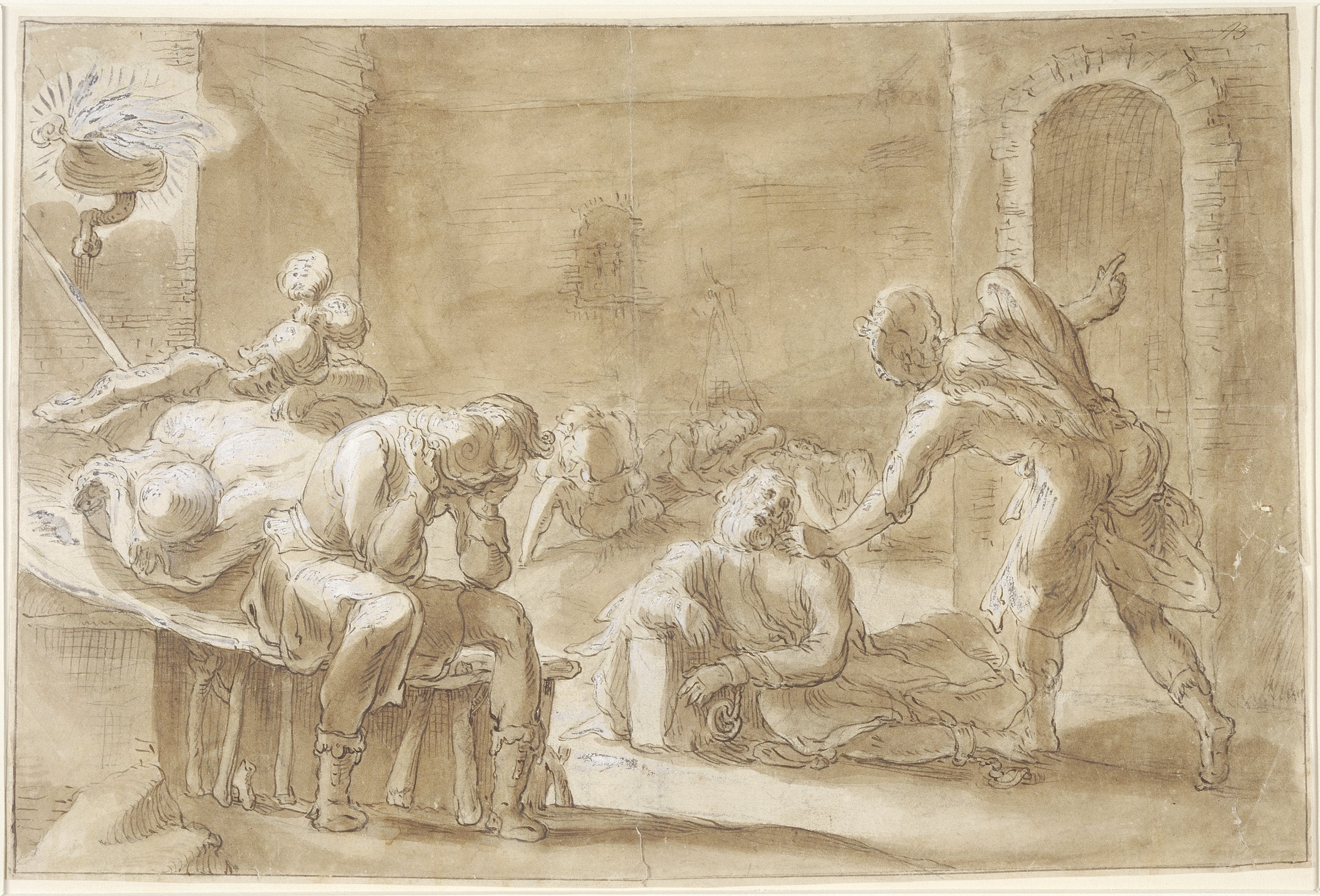 Libération de saint Pierre de prison - Abraham Bloemaert image 1 copie peinte à la main à l’huile