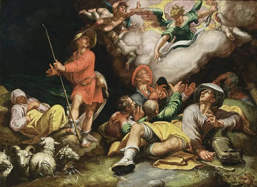 L'Annonciation aux bergers - Abraham Bloemaert image 1 reproduction d’œuvre d’art à l’huile