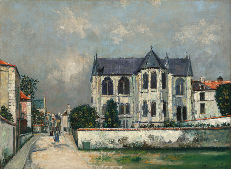 Abside de l'église Saint-Léger, Soissons (1920) - Maurice Utrillo