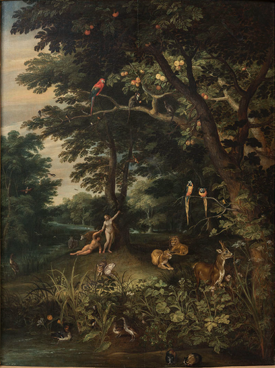 Adam et Ève dans le jardin d'Éden - Jan Brueghel le Jeune