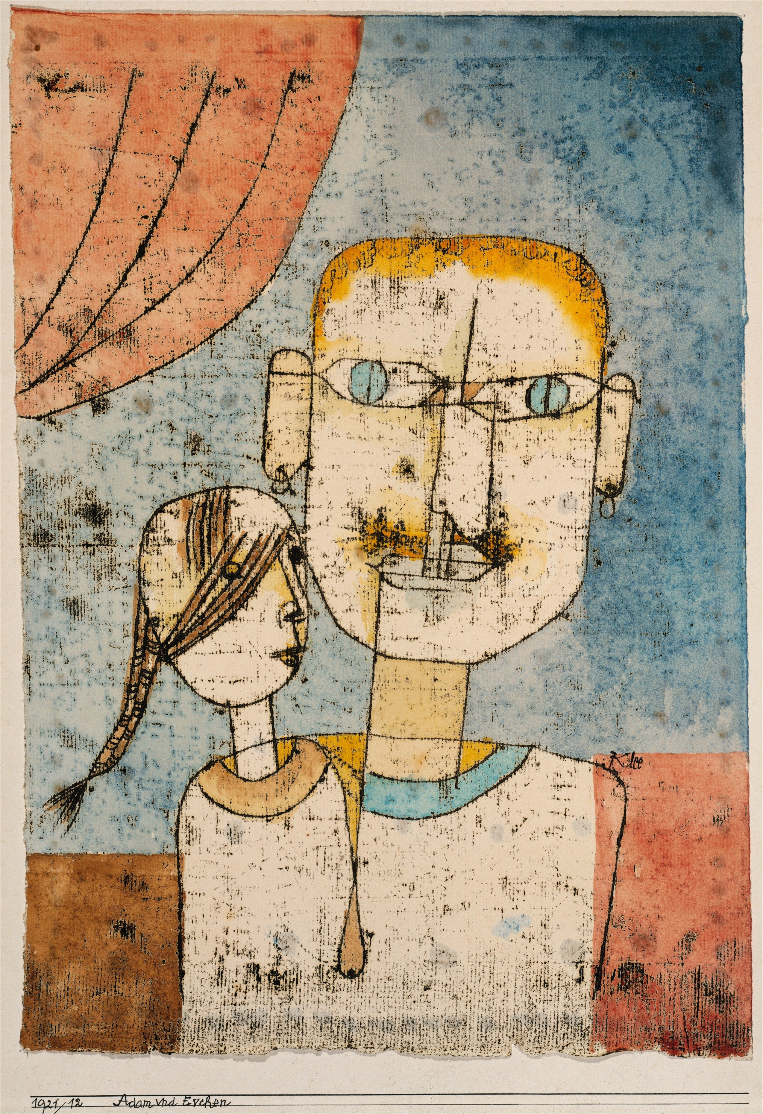 Adam und die kleine Eva - Paul Klee