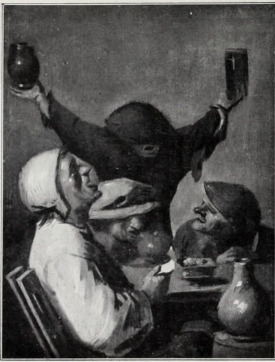 Une scène de cabaret - Adriaen Brouwer